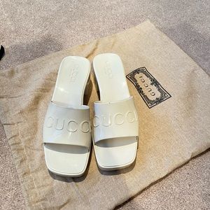 Gucci Rubber Slide Sandals